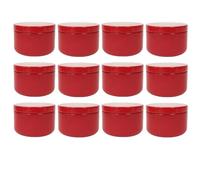 ZZABCDEGH Tarros para Hacer Velas Tarro de Lata Vela Aluminio 12 Piezas con Tapa for Hacer Velas Multicolor(Color8)