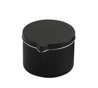 ZZABCDEGH Tarros para Hacer Velas Velas de Bricolaje Que Hacen tarros de Velas de hojalata con Pico vertedor Negro y Plateado de 1 oz a 6 oz 12 Piezas(4oz Black)