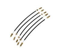 ZZALLL 5 Piezas 4/4 violín Nylon Tailgut Tailpiece ajustador de Repuesto Tailcord Gut Cord