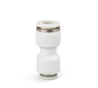 ZZAYGESY Conector de unión reductor neumático de aire, color blanco, PG, recto, diámetro variable, ajuste de empuje para conectar (PG6-4,5)