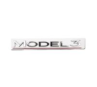 zzbFee Logotipo del Coche Emblema Pegatina para Tesla Model 3 Refreshed, Coche Letra Emblemas Calcomanía,Elegante Delantero y Trasero Emblema Insignia Decoración Pegatinas de Repuesto,E