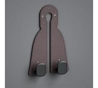 ZZBHFAS Ganchos Reposacabezas Coche para Daewoo Lanos 1997-2002 T100, Gancho Asiento con Soporte para Móvil, Efecto Cuero, Organizador, Percha, Soporte para Bolso, Ganchos, 2 Piezas,C-Brown