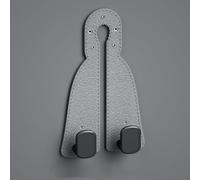 ZZBHFAS Ganchos Reposacabezas Coche para Daewoo Leganza 1997-2002 T200, Gancho Asiento con Soporte para Móvil, Efecto Cuero, Organizador, Percha, Soporte para Bolso, Ganchos, 2 Piezas,B-Gray