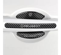 ZZBHFAS Kit De 8 Protectores Adhesivos para Manilla Y Cuenco De Puerta para Peugeot Rifter 2018-2025 K9, Película Anti-Arañazos para Pintura, Resistente Al Desgaste,A-Carbon Fiber Texture
