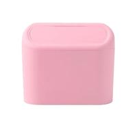 ZZBHFAS Mini Cubo de Basura para Coche para Audi A6 1994-2022 2023 2024 2025 C4 C5 C6 C7 C8, Bolsa de Basura Impermeable y Antifugas, Contenedor Colgante con Tapa de Empuje, Fácil de Limpiar,C-Pink