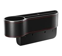 ZZBHFAS Organizador Asiento Coche para Buick Terraza 2005-2007 GMT 360, Caja Almacenamiento Lateral con Portavasos, Relleno Hueco Consola Cuero PU, Costuras Rojas