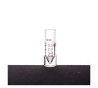 ZZCYLIUXY Vial de reacción cónico de Pared microgruesa, 3 ml/5 ml/8 ml, Botella de Vidrio de borosilicato Graduado, 14/20 Compatible con Uso en Laboratorio(3mL-V141003)