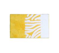 ZZDXL Alfombra Baño Amarillo Alfombras Baños Microfibra Alfombra Ducha Antideslizante Alfombrilla Baño Rápida Absorción del Agua Alfombra de Baño Ultra Suave Lavable a Máquina60×90cm