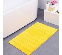 ZZDXL Alfombra Baño Limon Amarillo Alfombras Baños Microfibra Alfombra Ducha Antideslizante Alfombrilla Baño Rápida Absorción del Agua Alfombra de Baño Ultra Suave Lavable a Máquina50×80cm