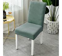 ZZDXL Funda Sillas Comedor Pack 4 Verde Fundas Silla Ajustables, Fundas Elásticas,Fundas de Sillas Comedor Oficina,para Silla Duradera