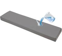 ZZDZW Cojín para Banco Impermeable para Interiores & Exteriores, 5 Cm De Grosor, Cojín para Asiento De Columpio, Antideslizante, para Jardin Patio, Comedor, Columpio(Gris,120x35 cm)