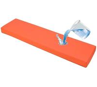 ZZDZW Cojín para Banco Impermeable para Interiores & Exteriores, 5 Cm De Grosor, Cojín para Asiento De Columpio, Antideslizante, para Jardin Patio, Comedor, Columpio(Naranja,160x50 cm)