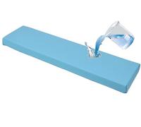 ZZDZW Cojín para Banco Impermeable para Interiores & Exteriores, 5 Cm De Grosor, Cojín para Asiento De Columpio, Antideslizante, para Jardin Patio, Comedor, Columpio(Azul,100x60 cm)