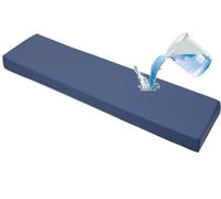 ZZDZW Cojín para Banco Impermeable para Interiores & Exteriores, 5 Cm De Grosor, Cojín para Asiento De Columpio, Antideslizante, para Jardin Patio, Comedor, Columpio(Navy Blue,120x30 cm)