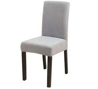 ZZDZW Funda Elástica para Silla，Fundas Sillas De Comedor Pack 6/4/2，Ajustable Funda para Sillas Comedor Gris/Blancas,Respaldo Alto Elásticas Lavables Desmontables Cubiertas Hotel