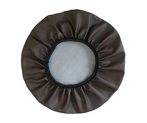 ZZDZW Funda Taburete Redondo Tela Lujosa, Impermeable de Cuero PU para Protector de Silla Fundas para Cojines De Taburete Cubre de Silla Redond Funda Taburete Rodante Regulable Bar