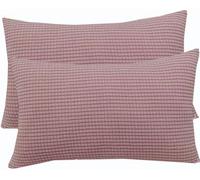 ZZDZW Fundas De Cojin 50x70 Juego De 2 Extensible Funda De Almohada del Sofá Decorativas Fundas Cojines 40x70 con Cremallera Invisible Tejido Suave Y Lavable(Light Purple,40cmx70cm Set of 2)