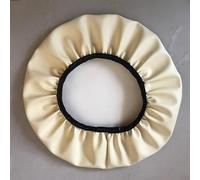 ZZDZW Fundas Redondas Ajustables，Taburete Redondo Funda para Silla Fundas elásticas para sillas de Comedor Funda de Asiento elástica Impermeable de Cuero PU para Protector de Silla