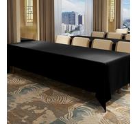 ZZDZW Mantel Ajustable para Mesa - Personalizable, Manteles de Mesa Impermeable y Antimanchas, Cuadrado/Rectangular para Hoteles de Alta Gama, Restaurantes & Exteriores(Negro,180x230cm)