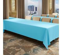 ZZDZW Mantel Ajustable para Mesa - Personalizable, Manteles de Mesa Impermeable y Antimanchas, Cuadrado/Rectangular para Hoteles de Alta Gama, Restaurantes & Exteriores(Azul Cielo,170x330cm)