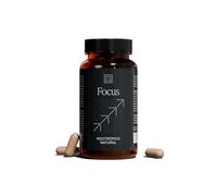 ZZEN FOCUS Nootrópico Natural - Nootropicos Memoria y Concentracion - Pastillas Concentracion Estudiar - Cafeina, L Teanina, Bacopa Monnieri, Ginkgo Biloba, Rhodiola, Vitaminas - 60 Cápsulas Veganas