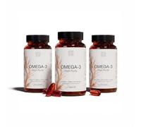 ZZEN - Omega 3 IFOS de 1840mg | EPA (920mg) y DHA (690mg) con CoQ10 (100mg) | Vitamina E, Corazón, Función Cerebral y Visión, 50 Perlas de Alta Concentración y Biodisponibilidad (Pack de 3)