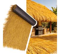 ZzERTE Techo De Rollo De Paja Artificial,Rollo De Paja Artificial,Rollo De Paja De Palma Artificial,Paja De Césped Falso,para Jardines,Bares,Techos Y Cabañas(1x13m(39.4x511.8in))