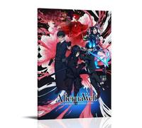 ZZFHLBSC Póster de lienzo de anime clásico y excepcional de exorcista azul, arte decorativo para pared, pintura para dormitorio, póster de 50 x 75 cm, estilo marco