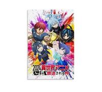 ZZFHLBSC Póster decorativo de animé con texto en inglés "That Time I Got Reincarnated As A Slime" (40 x 60 cm), estilo sin marco