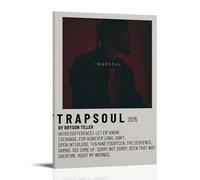 ZZFIAY Bryson Tiller Trapsoul - Póster de lienzo impermeable antihuellas y resistente al desgaste, pintura decorativa de larga duración y duradero, adecuado para pasillos de entrada, estilo marco, 60