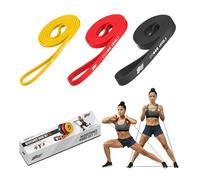 ZZGO Set de Banda Elástica para Musculación y Fitness | Set 3X Incluye 3 Bandas | Entrenamiento en Casa, Gimnasio o al Aire Libre | Múltiples Ejercicios para Hombres y Mujeres