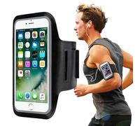 ZZHBOO 1 Brazalete para Teléfono Móvil, Impermeable y Extra Delgado, Brazalete de Teléfono para Correr, Ciclismo, Senderismo, Fitness, para Hombre y Mujer, Negro