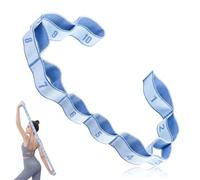 ZZHBOO 1 Piece, 10-Grid Stretchy Yoga Strap, Elastic Resistance Band for Pilates, Physical Therapy, Flexibility Training, 4 * 115cm, Light Blue