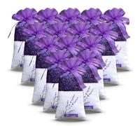 ZZHBOO 20 Ambientador Armario Ropa, Bolsitas de Lavanda Natural Seca, Aroma Intenso y Persistente para Ropa, Zapatos, Coche, Cajones y Viajes