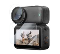 ZZHBOO 4 Piezas Película Protectora para Lentes, Vidrio Templado y Película Suave, Compatible con DJI Osmo Nano, 0.2 cm Transparente
