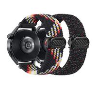 ZZHBSR Correas de Nylon para Reloj, 2Pcs 20MM Smartwatch Correas, Hebilla Ajustable Liberación Rápida de Nylon Pulseras Bandas Deportivas de Repuesto