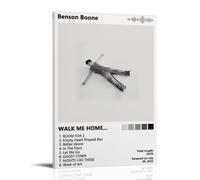 ZZHCMP Benson Boone Walk Me HomeMural - Lienzo decorativo para sala de estar, dormitorio y oficina, antiincrustante, impermeable, a prueba de humedad, marco de regalo para jóvenes, estilo 50 x 75 cm
