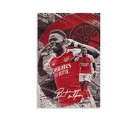 ZZHCMP Bukayo SakaMural - Póster de lienzo para decoración de sala de estar, dormitorio y oficina, antiincrustante, impermeable, a prueba de humedad, regalo juvenil, estilo sin marco, 20 x 30 cm