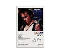 ZZHCMP Grace-Jeff BuckleyMural - Póster de lienzo para decoración de sala de estar, dormitorio y oficina, antiincrustante, impermeable, a prueba de humedad, regalo juvenil, estilo sin marco, 60 x 90