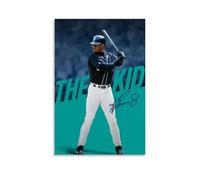 ZZHCMP Ken Griffey Jr. Póster mural de lienzo para decoración de sala de estar, dormitorio y oficina, antiincrustante, impermeable, a prueba de humedad, regalo juvenil, estilo sin marco, 20 x 30 cm