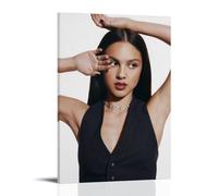 ZZHCMP Olivia RodrigoMural - Póster de lienzo para decoración de sala de estar, dormitorio y oficina, antiincrustante, impermeable, a prueba de humedad, marco de regalo para jóvenes, estilo 40 x 60 cm