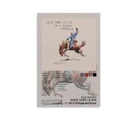 ZZHCMP Póster mural de lienzo de Nadie Sabe Lo Que Va A Pasar Mañana-Bad BunnyMural, decoración de sala de estar, dormitorio y oficina, antiincrustante, impermeable, a prueba de humedad, regalo