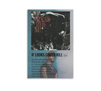ZZHCMP Póster mural de lienzo «If Looks Could Kill-Destroy Lonely» para decoración de sala de estar, dormitorio y oficina, antiincrustante, impermeable, a prueba de humedad, regalo juvenil, estilo sin