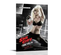 ZZHCMP Sin City - Póster mural de lienzo con texto en inglés "A Dame to Kill For", decoración para sala de estar, dormitorio y oficina, antiincrustante, impermeable, a prueba de humedad, marco de