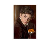 ZZHCMP Timothée ChalametMural - Póster de lienzo para decoración de sala de estar, dormitorio y oficina, antiincrustante, impermeable, a prueba de humedad, regalo juvenil, estilo sin marco, 50 x 75 cm
