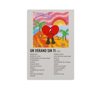 ZZHCMP Un Verano Sin Ti de Bad BunnyMural Lienzo Póster Decoración de Sala de Estar Dormitorio y Oficina Antiincrustante Impermeable a Prueba de Humedad Regalo Juvenil Sin Marco, 30 x 45 cm