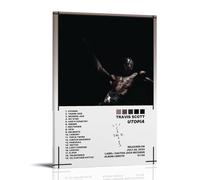 ZZHCMP Utopia-Travis ScottMural - Póster de lienzo para decoración de sala de estar, dormitorio y oficina, antiincrustante, impermeable, a prueba de humedad, marco de regalo para jóvenes, estilo 20 x