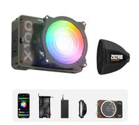 ZZHIYUN Molus X100 RGB Estándar [Oficial] V2 Versión Mejorada Luz De Video Portátil De 100 W Fotografía Profesional Mini Softbox Octogonal Montura ZY Plegado Rápido Configuración Rápida
