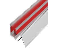 ZZHKVYUMH Protector de Esquinas de aleación de Aluminio Reforzado - Perfil en L for Esquinas de Pared - Fácil instalación, 1 Unidad(Silver)