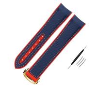 ZZHMBD High Density Nylon Rubber Watchband For X Joint MoonSwatch Constellation Waterproof 20mm Watch Strap Curved End Band